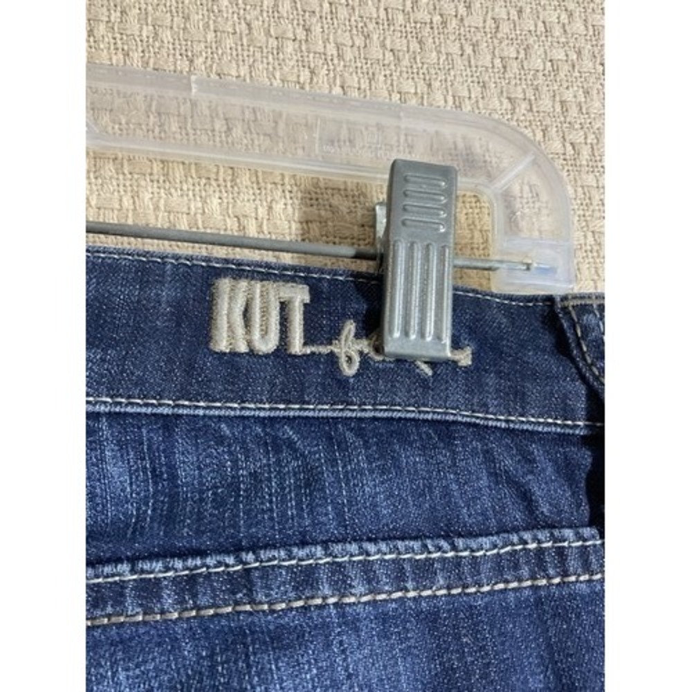 Kut from the Kloth Blue Stretch Reese Ankle Straight Leg Jeans Women 8 China - Picture 6 of 11